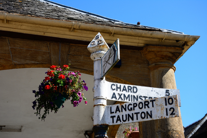Chard, Somerset sign.